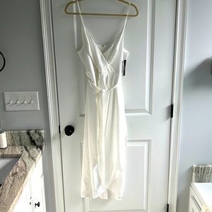 satin dress from Lulus